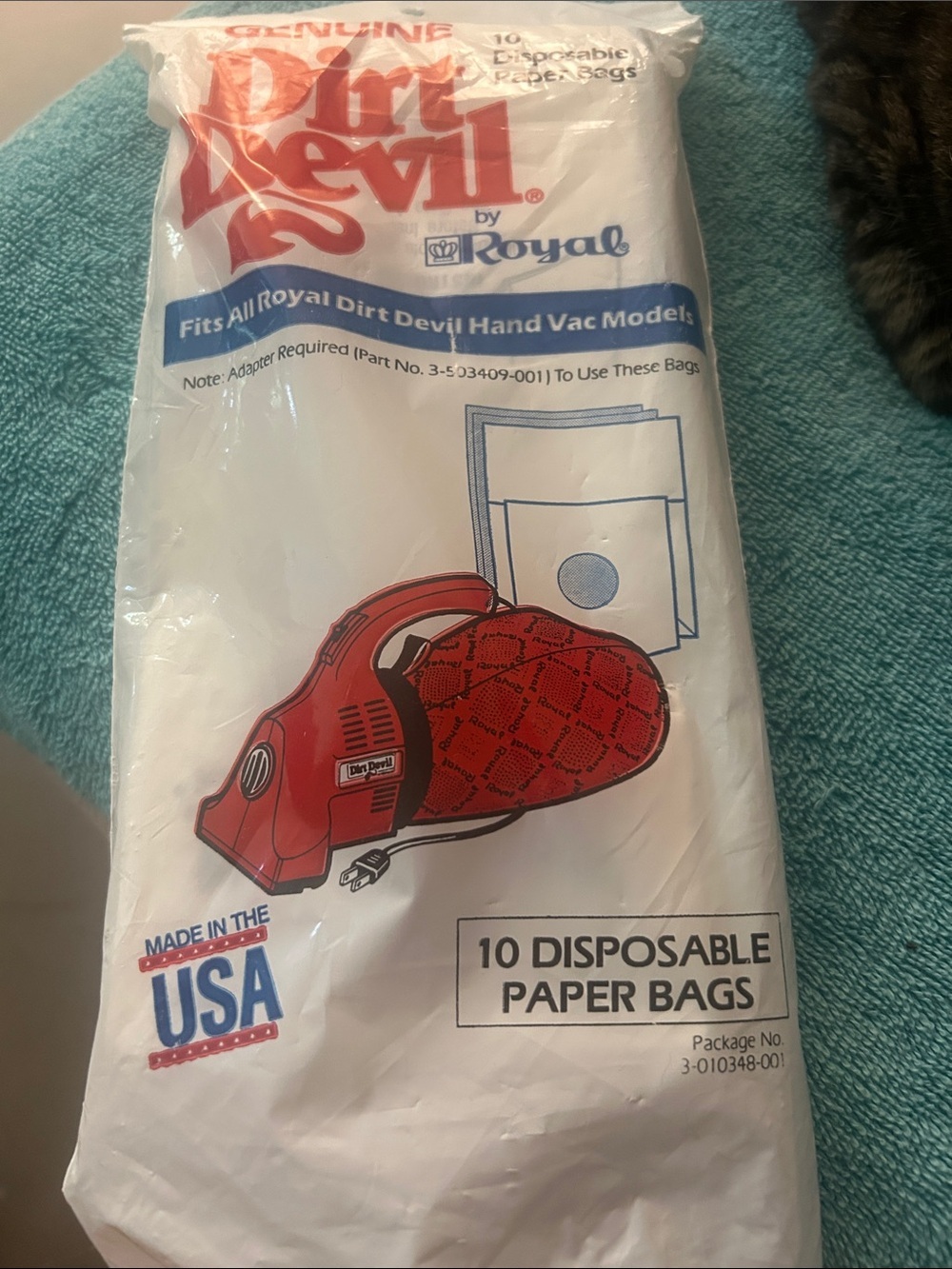 Royal Dirt Devil Disposable Vacuum Bags - fits all dirt devil hand, VAC models